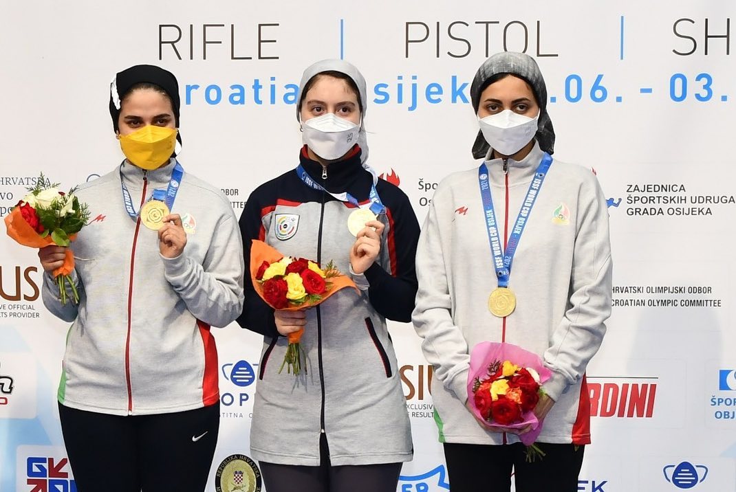 Iran Won Gold Medal In 10m Air Rifle Team Women At Issf World Cup Rifle 