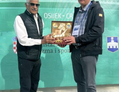 ASC Trophy awarded to Chairman of ISSF World Shotgun Championship Organizing Committee