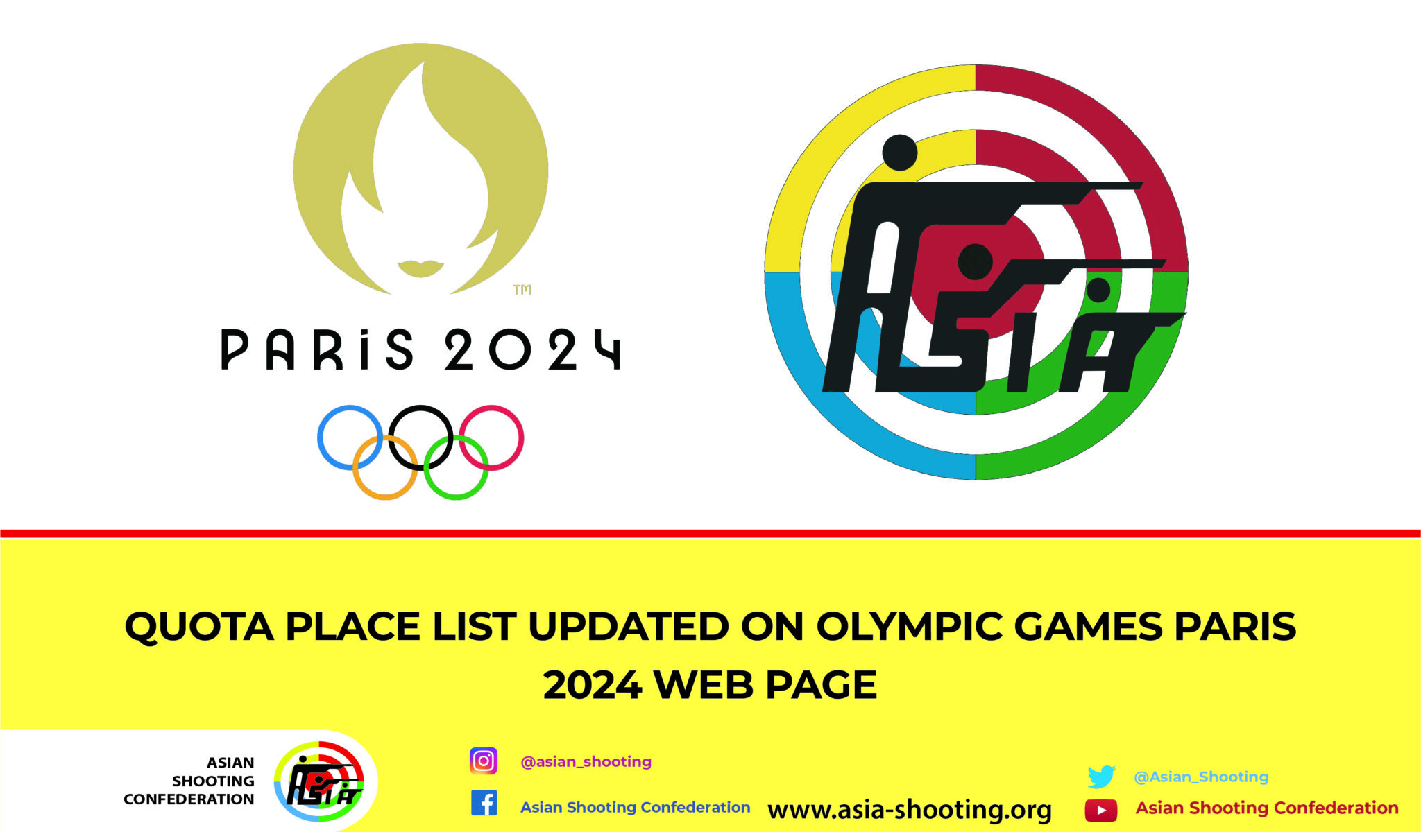 QUOTA PLACE LIST UPDATED ON OLYMPIC GAMES PARIS 2024 WEB PAGE Asian