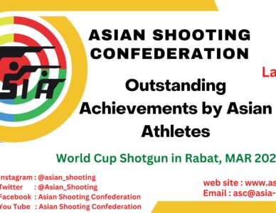 3 medal achieved by Asian Shooters in ISSF World Cup Shotgun in Rabat, MAR- 2023