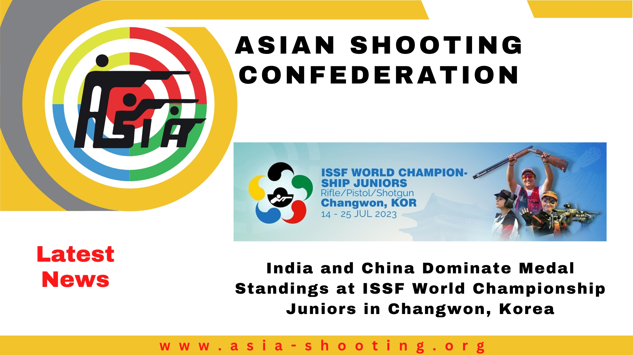 India and China Dominate Medal Standings at ISSF World Championship