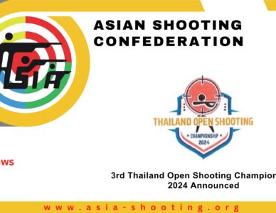 3rd Thailand Open Shooting Championship 2024 Announced