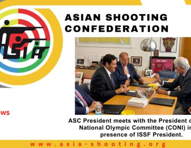 ASC President meets with the President of Italian National Olympic Committee (CONI) in the presence of ISSF President.