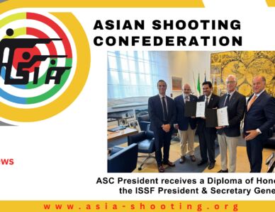 ASC President receives a Diploma of Honour from the ISSF President & Secretary General