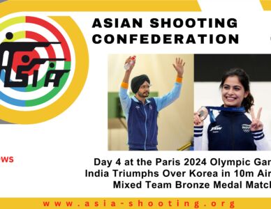 Day 4 at the Paris 2024 Olympic Games: India Triumphs Over Korea in 10m Air Pistol Mixed Team Bronze Medal Match