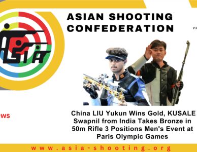 China LIU Yukun Wins Gold, KUSALE Swapnil from India Takes Bronze in 50m Rifle 3 Positions Men's Event at Paris Olympic Games