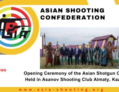 Opening Ceremony of the Asian Shotgun Cup 2024 Held in Asanov Shooting Club Almaty, Kazakhstan.