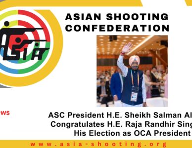 ASC President H.E. Sheikh Salman AlSabah Congratulates H.E. Raja Randhir Singh on His Election as OCA President.