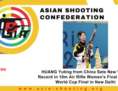 HUANG Yuting from China Sets New World Record in 10m Air Rifle Women's Final at ISSF World Cup Final in New Delhi