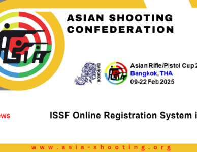 ISSF Online Registration System is Now Open for Asian Rifle/Pistol Cup 2025 in Bangkok - THA